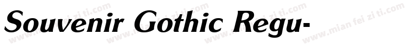 Souvenir Gothic Regu字体转换